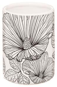 Ποτηροθήκη Μπάνιου (Φ7.8x11) F-V Black Flora 174699A