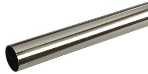 Κουρτινόξυλο Βέργα Φ28mm Μονό 200cm Grace Chrome Brushed 280205
