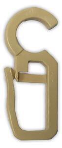 Γαντζάκια Κουρτίνας Για Κρίκους 10τμχ Grace Beige 660347