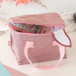 Ισοθερμική Τσάντα Φαγητού (22x13x16) Kiokids Stars Ροζ 3007