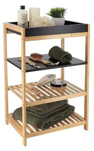 Ραφιέρα Δαπέδου 4 Θέσεων (43x33x70) T-D Black/Bamboo 98226195