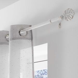 Κουρτινόξυλο Φ19mm Μονό Επεκτεινόμενο 210-380cm Με Άκρα L-C Tropi Blanc/Or 1900498