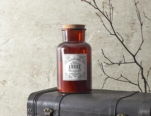 Αρωματικό κερί Apothecary Home Deco Factory με διάρκεια καύσης 110 ώρες, άρωμα Amber και διαστάσεις 14x25.5cm