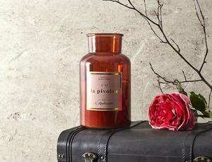 Αρωματικό κερί Apothecary Home Deco Factory με διάρκεια καύσης 110 ώρες, άρωμα Pivoine και διαστάσεις 14x25.5cm
