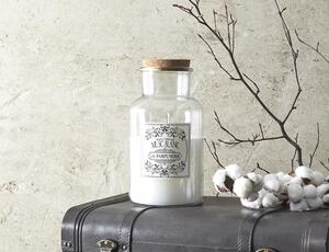 Αρωματικό κερί Apothecary Home Deco Factory με διάρκεια καύσης 110 ώρες, άρωμα Musc Blanc και διαστάσεις 14x25.5cm