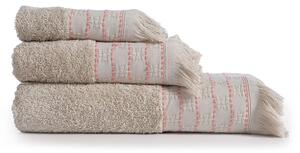 Πετσέτα Προσώπου (50x90) Nef-Nef Homeware Quantro Beige 500gsm