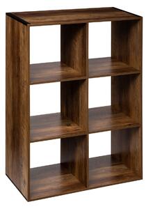 Βιβλιοθήκη Δαπέδου 6 Θέσεων (67.6x32x100.5) F-V Mix N' Modul Brown 167864