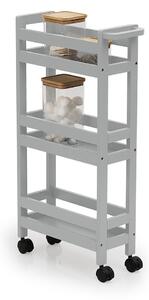 Τρόλεϊ/Ραφιέρα 3 Θέσεων (40x15.5x75) F-V Wheels Trolley Beton 174762H