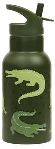 Παγούρι - Θερμός 350ml Με Καλαμάκι Α Little Lovely Company Crocodiles DBSSCR68