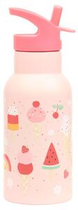 Παγούρι - Θερμός 350ml Με Καλαμάκι Α Little Lovely Company Ice-Cream DBSSIC70