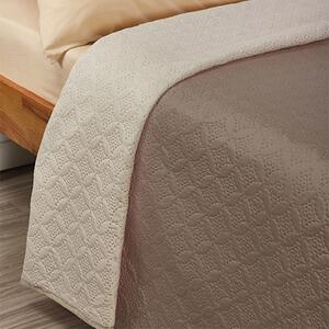 Κουβερλί Υπέρδιπλο (220x240) 2 Όψεων Whitegg L068-7 Brown
