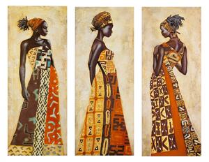 ΠΙΝΑΚΑΣ ΤΡΙΠΤΥΧΟ MDF AFRICAN STYLE WOMEN FB97204.03 60X0,3X50 εκ