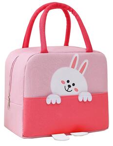 Ισοθερμική Τσάντα Φαγητού 7lt Amber 3009-4 Pink Bunny 3D