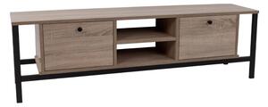 OGGI TV STAND SONOMA ΜΑΥΡΟ 150x35xH45cm