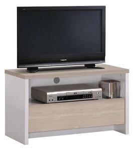 TV8 S.OAK/WHITE 80Χ40X49εκ.ΕΠΙΠΛΟ