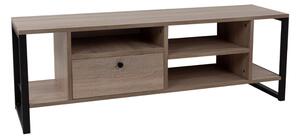 SPACE TV STAND 2ΡΑΦΙΑ 1ΣΥΡΤΑΡΙ SONOMA ΜΑΥΡΟ 120x35xH45cm