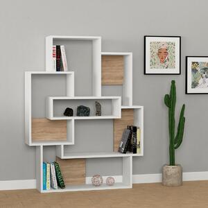 Ραφιέρα Δαπέδου 6 Θέσεων (101x22x132) A-G Barce 855DTE3690 White/Oak