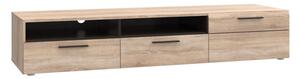 Επιπλο TV Solo 180x52x34 αριστερό Sonoma-Wenge MDF Καμπυλωτό τελείωμα στις πόρτες