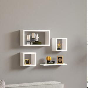 Ράφια Τοίχου (Σετ 4τμχ) A-G Babi 495SSE1103 White