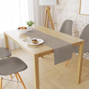 Αλέκιαστη Τραβέρσα (40x180) Dimcol Houndstooth 473 Beige