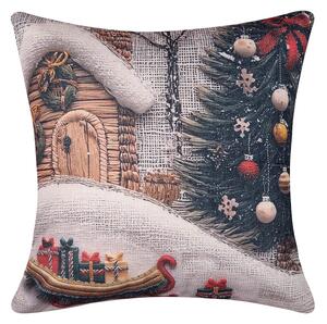 Χριστουγεννιάτικη Μαξιλαροθήκη (45x45) Silk Fashion ks2026-14