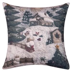 Χριστουγεννιάτικη Μαξιλαροθήκη (45x45) Silk Fashion ks2026-28