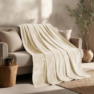 Διακοσμητικό Ριχτάρι Fleece/Κουβέρτα Καναπέ (130x170) Melinen Giza Ecru