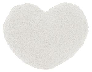 Διακοσμητικό Μαξιλάρι Μπουκλέ (Φ20x15) K-M Heart Off White AAE824200