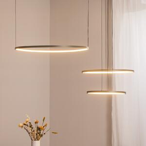 Nowodvorski Lighting Κρεμαστό φωτιστικό LED CIRCOLO, λαδί, Ø 30/45/60 cm, 3 λάμπες, Πράσινο, Σαλόνι / τραπεζαρία, Αλουμίνιο, σύγχρονο