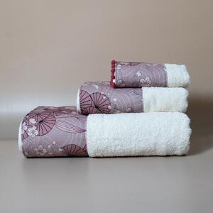 Πετσέτα Προσώπου (50x100) White Fabric Reina White 600gsm