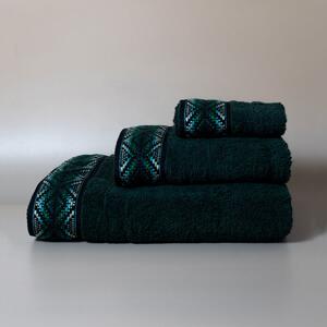 Πετσέτα Χεριών (30x50) White Fabric Kella Green 600gsm