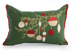 Χριστουγεννιάτικο Μαξιλάρι (30x45) Nef-Nef Homeware Noel Verde Green/Red