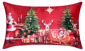 Χριστουγεννιάτικο Μαξιλάρι Βελουτέ (30X50) S-F Noel Rouge C3D834001