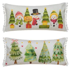Χριστουγεννιάτικο Μαξιλάρι 2 Όψεων (30x60) Kentia Loft Snow 257