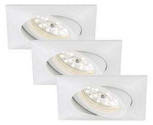 Briloner 7210-036 - ΣΕΤ 3x Χωνευτό Φωτιστικό LED ATTACH LED/5W/230V IP23 λευκό