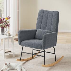 Κουνιστή Πολυθρόνα Μπουκλέ (89.5x67.5x106) Songmics LYY500GN01