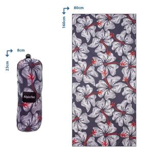 Πετσέτα Θαλάσσης DryFast Blue Flower (80Χ160) AlpinTec