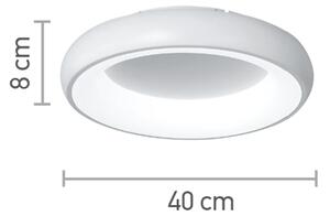 InLight Πλαφονιέρα οροφής LED 54W 3CCT από χρυσαφί και λευκό ακρυλικό D:40cm (42021-B-Golden)