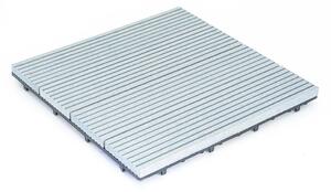 Πλακάκι WPC γραμμωτό 30 x 30εκ. | γκρι silver