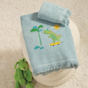 Παιδικές Πετσέτες (Σετ 2τμχ) Nef-Nef Homeware Junior Dinos On Wheels 420gsm