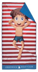 Παιδική Πετσέτα Θαλάσσης Microfiber 2 Όψεων (70x140) Greenwich Polo Club Junior 4181