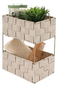 Ραφιέρα Μπάνιου Διπλή (20.5x13x28) T-D Beige 84230161