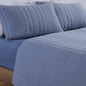 Ζεύγος Μαξιλαροθήκες Καπιτονέ (52x72) Nef-Nef Homeware Elements Ecstatic Blue