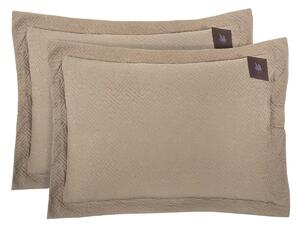Ζεύγος Μαξιλαροθήκες Καπιτονέ (50x70) Greenwich Polo Club Essential 4452 Taupe