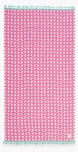 Πετσέτα Θαλάσσης (90x170) Nef-Nef Homeware Option Fringes Fuchsia