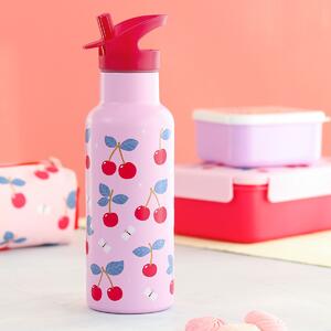 Παγούρι - Θερμός 500ml Με Καλαμάκι Α Little Lovely Company Cherries DBSXCH92