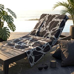 Πετσέτα Θαλάσσης (80x160) Easy Home Velour Jungle Grey
