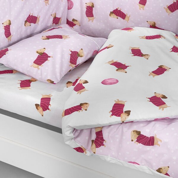 Σεντόνια Κούνιας (Σετ 3τμχ) Saint Clair Pet Fuchsia