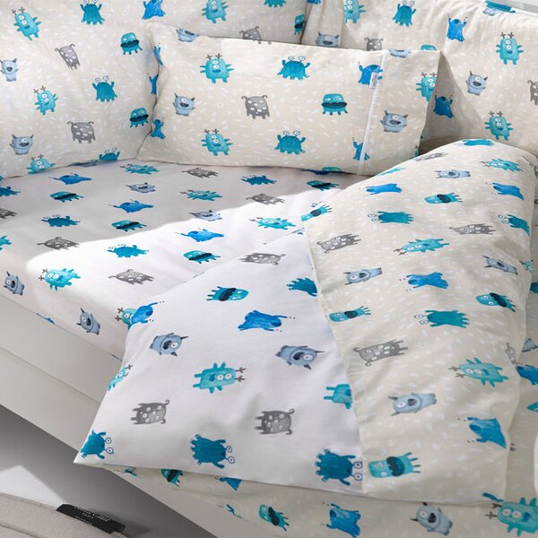 Σετ Κούνιας 3τμχ Saint Clair Monsters Blue
