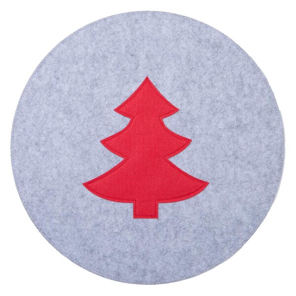 Χριστουγεννιάτικα Σουπλά (Σετ 2τμχ) Nef-Nef Homeware Felt Tree Grey